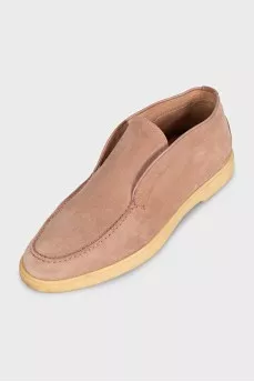 Men's high suede loafers