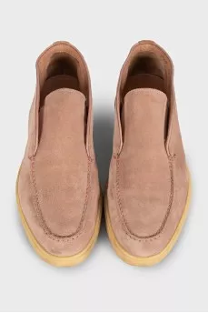 Men's high suede loafers