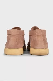 Men's high suede loafers