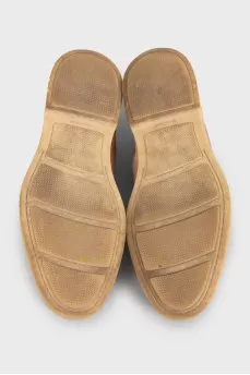 Men's high suede loafers