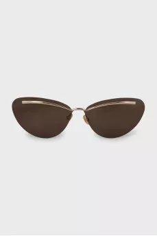 Brown tinted cat eye sunglasses