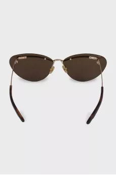 Brown tinted cat eye sunglasses