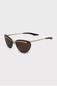 Brown tinted cat eye sunglasses