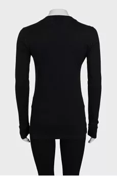 Black printed long sleeve