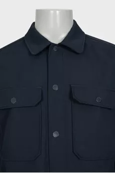 Men's straight-cut jacket with buttons