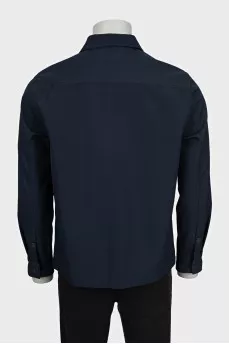 Men's straight-cut jacket with buttons