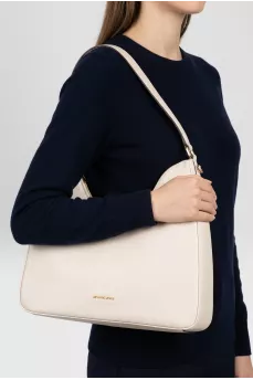 White leather Nayla bag with tag