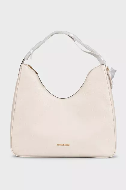 White leather Nayla bag with tag