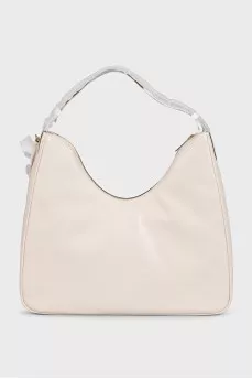 White leather Nayla bag with tag