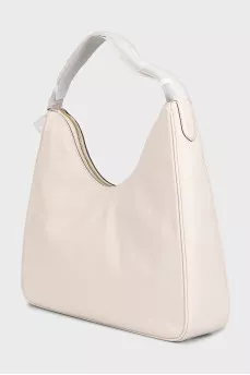 White leather Nayla bag with tag