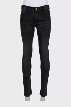 Men's black jeans with tag