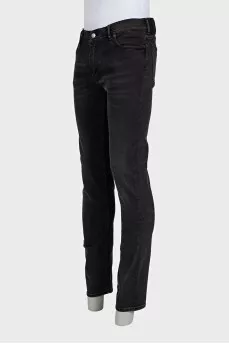 Men's black jeans with tag