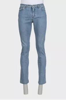 Men's skinny fit jeans in light blue