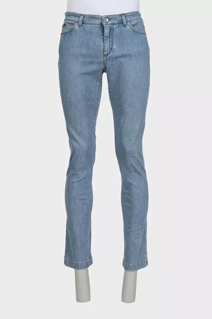 Men's skinny fit jeans in light blue