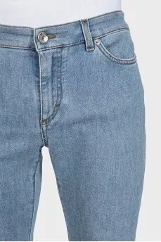 Men's skinny fit jeans in light blue