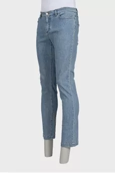 Men's skinny fit jeans in light blue
