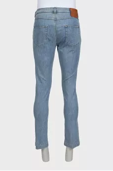 Men's skinny fit jeans in light blue