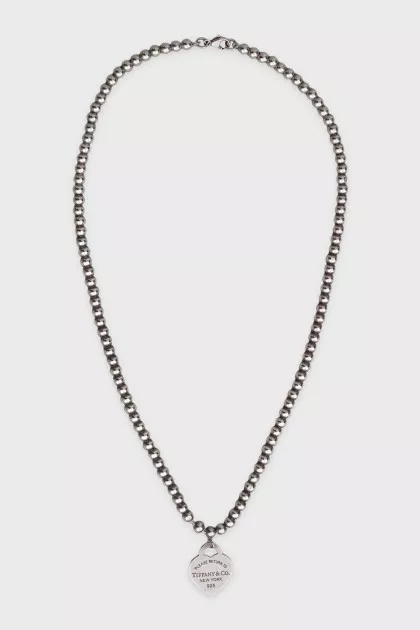 Silver necklace with heart pendant