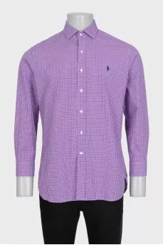Men's purple slim fit shirt
