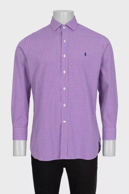 Men's purple slim fit shirt
