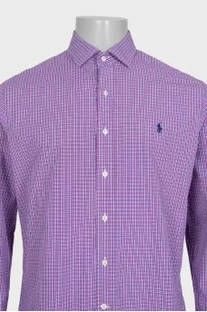 Men's purple slim fit shirt