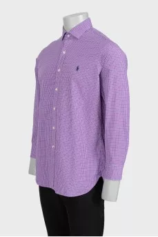 Men's purple slim fit shirt