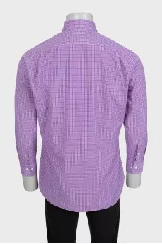Men's purple slim fit shirt