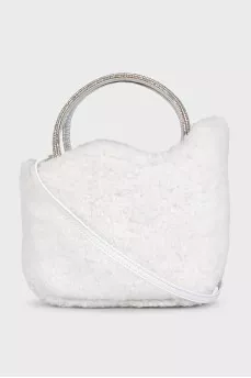 White Ivy sheepskin bag