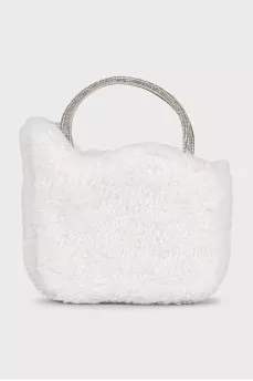 White Ivy sheepskin bag