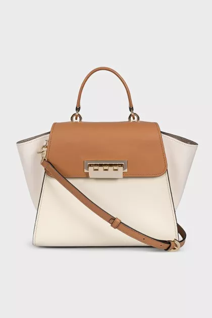 Two-tone leather mesh