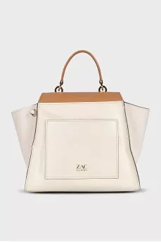 Two-tone leather mesh