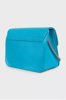 Metropolis bag in blue leather