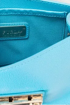 Metropolis bag in blue leather