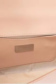 Patent leather clutch on a chain