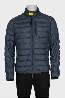 Men's blue jacket with a zipper