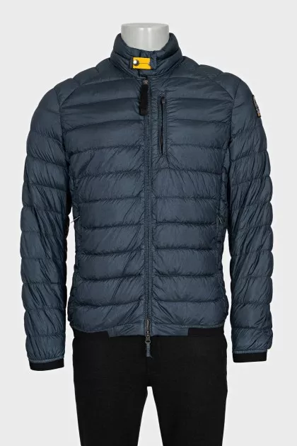 Men's blue jacket with a zipper