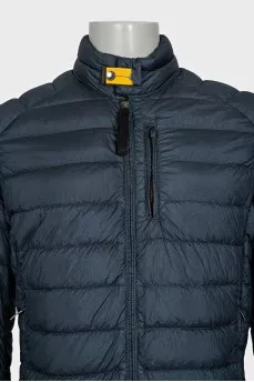 Men's blue jacket with a zipper