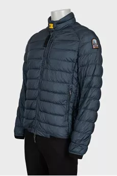 Men's blue jacket with a zipper