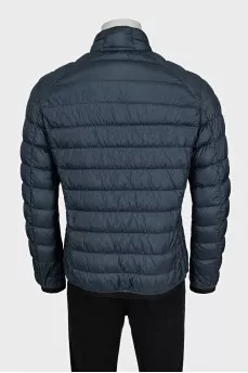 Men's blue jacket with a zipper