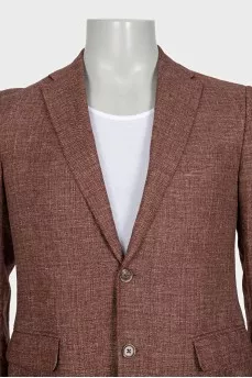Men's straight-cut button-down jacket