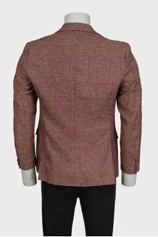 Men's straight-cut button-down jacket