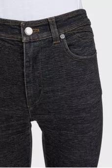 High-waisted skinny jeans