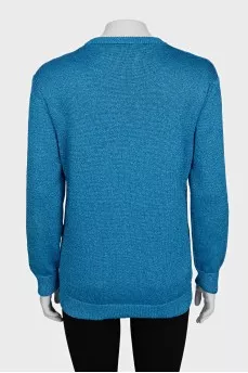 Shiny jumper with logo