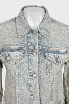 Blue denim jacket with pockets