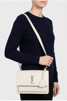 White leather Sunset bag