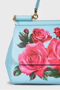 Blue Sicily printed bag