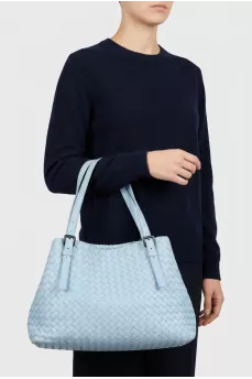 Blue leather tote bag Fourre-tout
