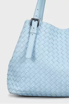 Blue leather tote bag Fourre-tout