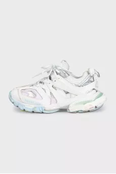 Combined sneakers with a chunky platform