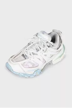Combined sneakers with a chunky platform